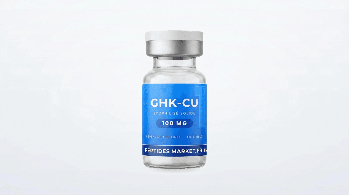 Peptide GHK-Cu : peau, cheveux et données de recherche