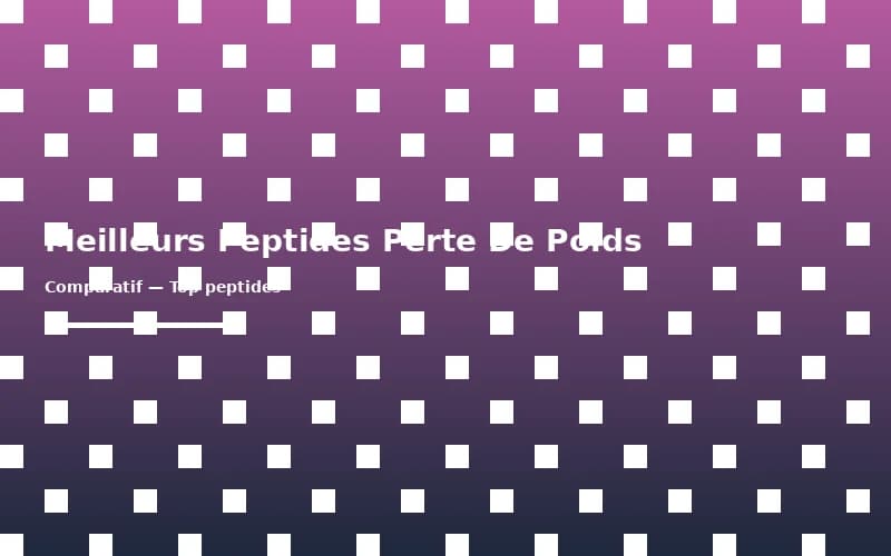Top des Meilleurs Peptides pour la Recherche sur la Perte de Poids