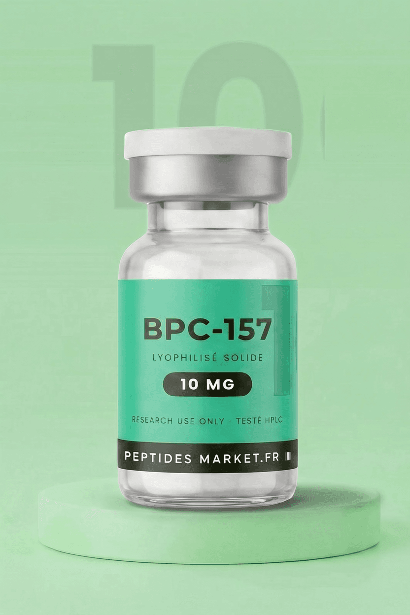 BPC-157 — flacon lyophilisé, peptide de recherche